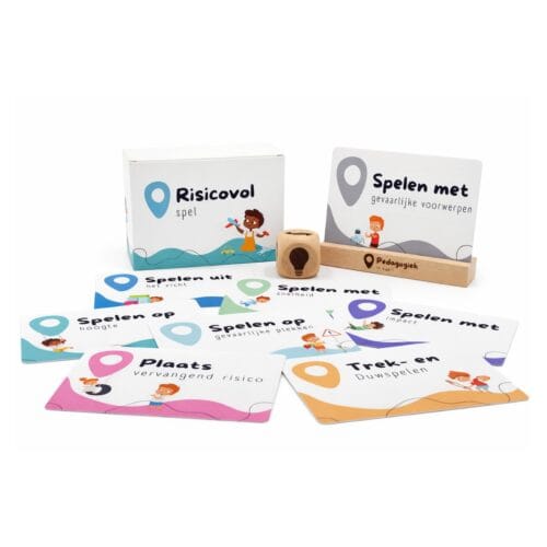 Kaartenset risicovol spel voor kinderopvang en pedagogische teams