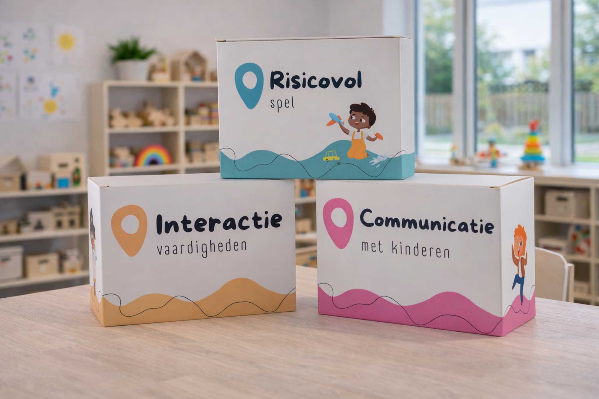 Kaartspellen voor gesprekken over pedagogisch handelen en ontwikkeling in de kinderopvang