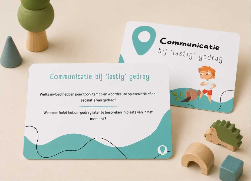 Inzichtvragen over communicatie bij lastig gedrag binnen de pedagogische praktijk en kinderopvang.